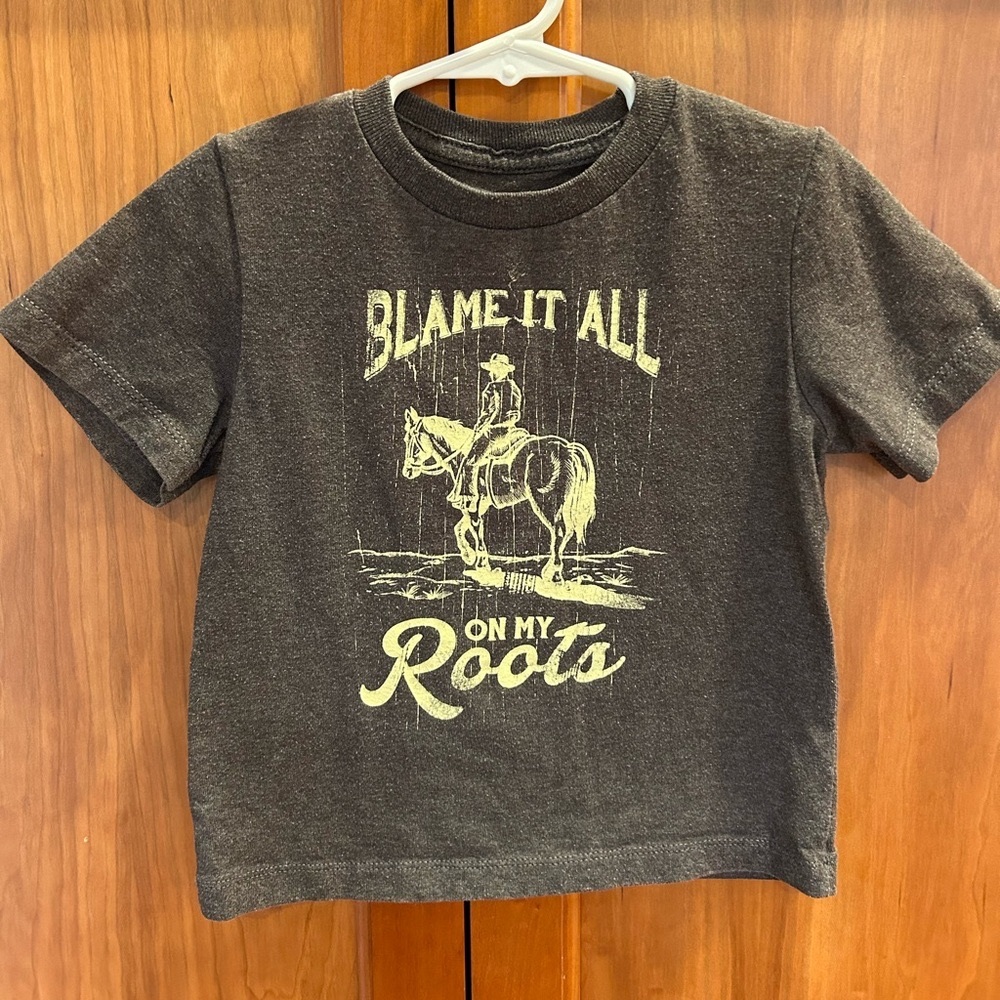 Blame it all on my roots country toddler t-shirt